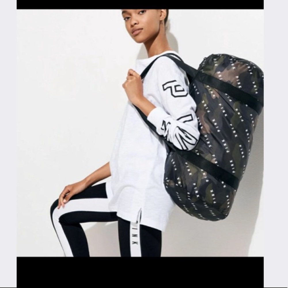 PINK PACKABLE DUFFEL BAG